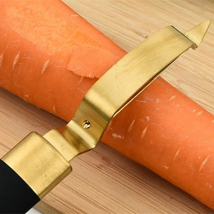 Stainless Steel Apple Peeler & Grater - Gold & Black