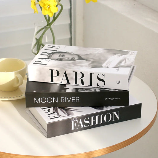 Decorative Faux Books Set - Stylish Home & Office Accents