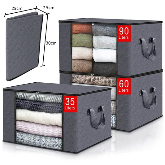 Foldable Blanket Storage Bags - Organize Your Closet